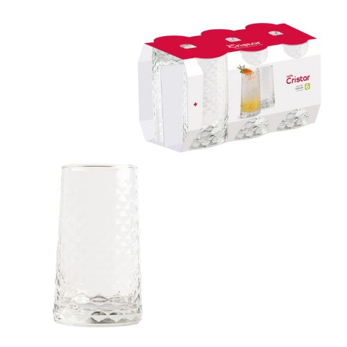 Set x 6 Vasos Bebidas Cairo 16.1 oz / Cristar
