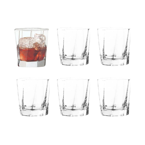 Set x 6 Vasos Mozart Rocks 8.5 oz / Cristar