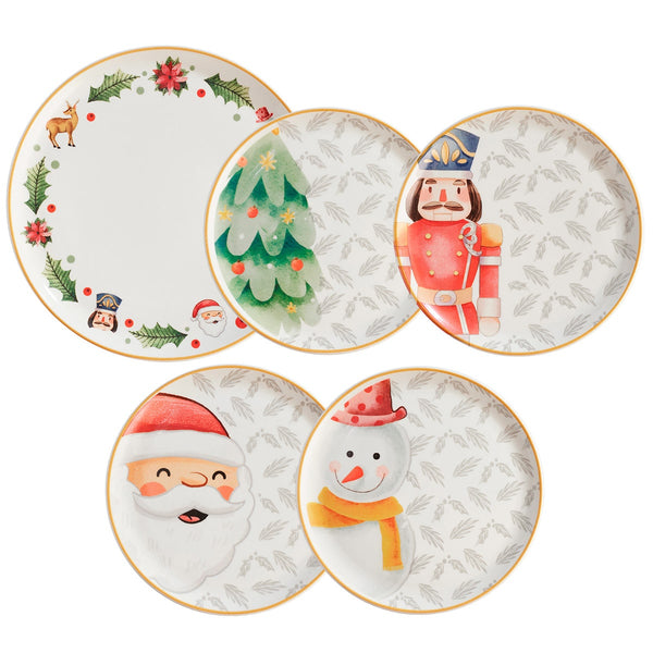 Set x 5 Platos de Navidad / Corona