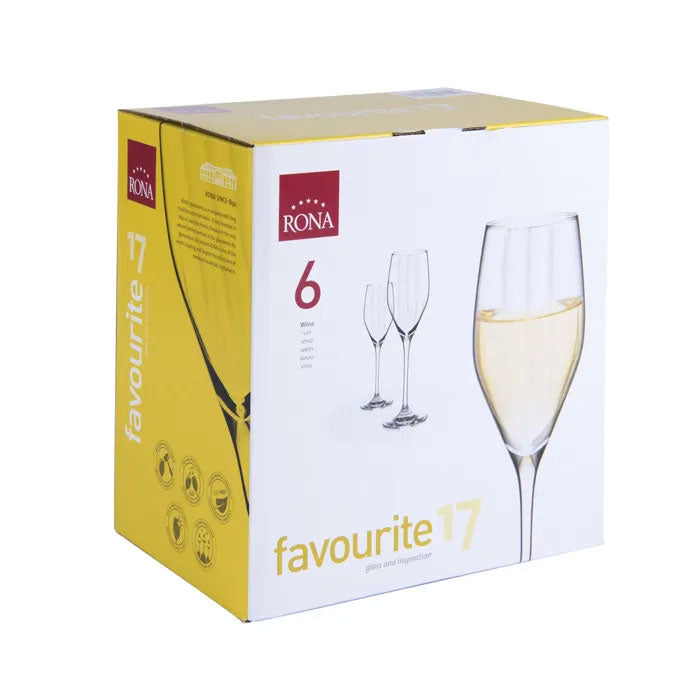 Set x 6 Copas Champaña 5.7 oz Favourite Optical / Rona – Almacenes La 13