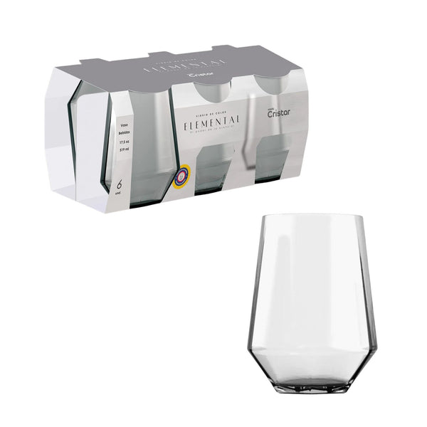 Set x 6 Vasos Bebidas Rotterdam 17.5 oz / Cristar