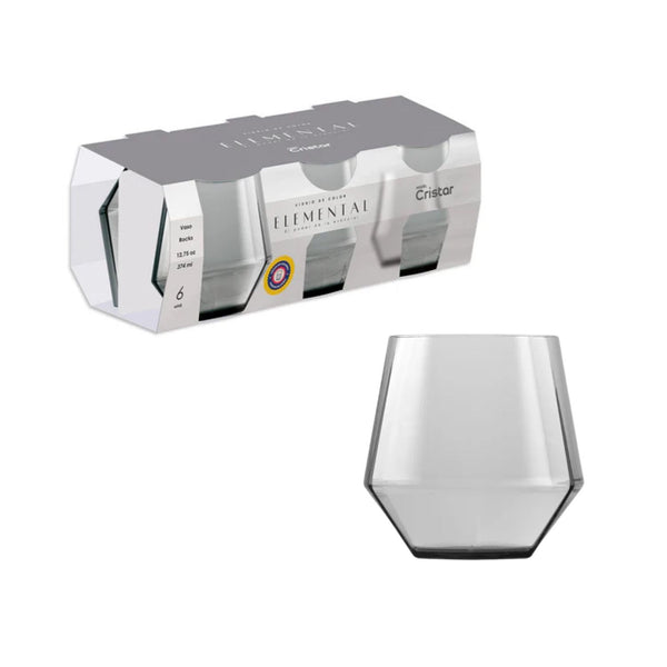 Set x 6 Vasos Rocks Rotterdam 12.7 oz / Cristar
