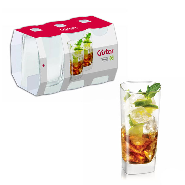 Set x 6 Vasos Schubert Bebidas 11.7 oz / Cristar