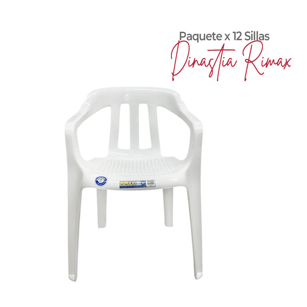 Paquete x 12 Sillas Dinastía Blanca / Rimax