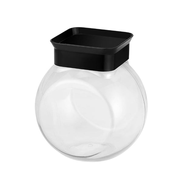 Tarro Super Clear Redondo Negro / vanyplas