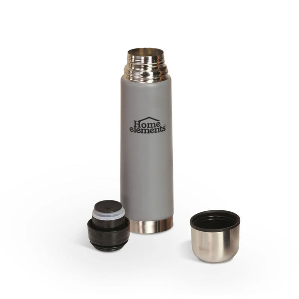 Termo Acero Doble Pared 0.5 Litros Gris / Home Elements