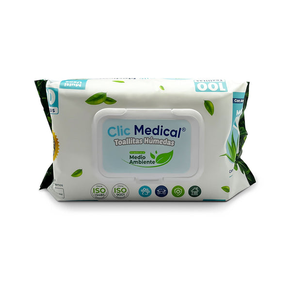 Toallitas Humedas x 100 unds / Clic Medical