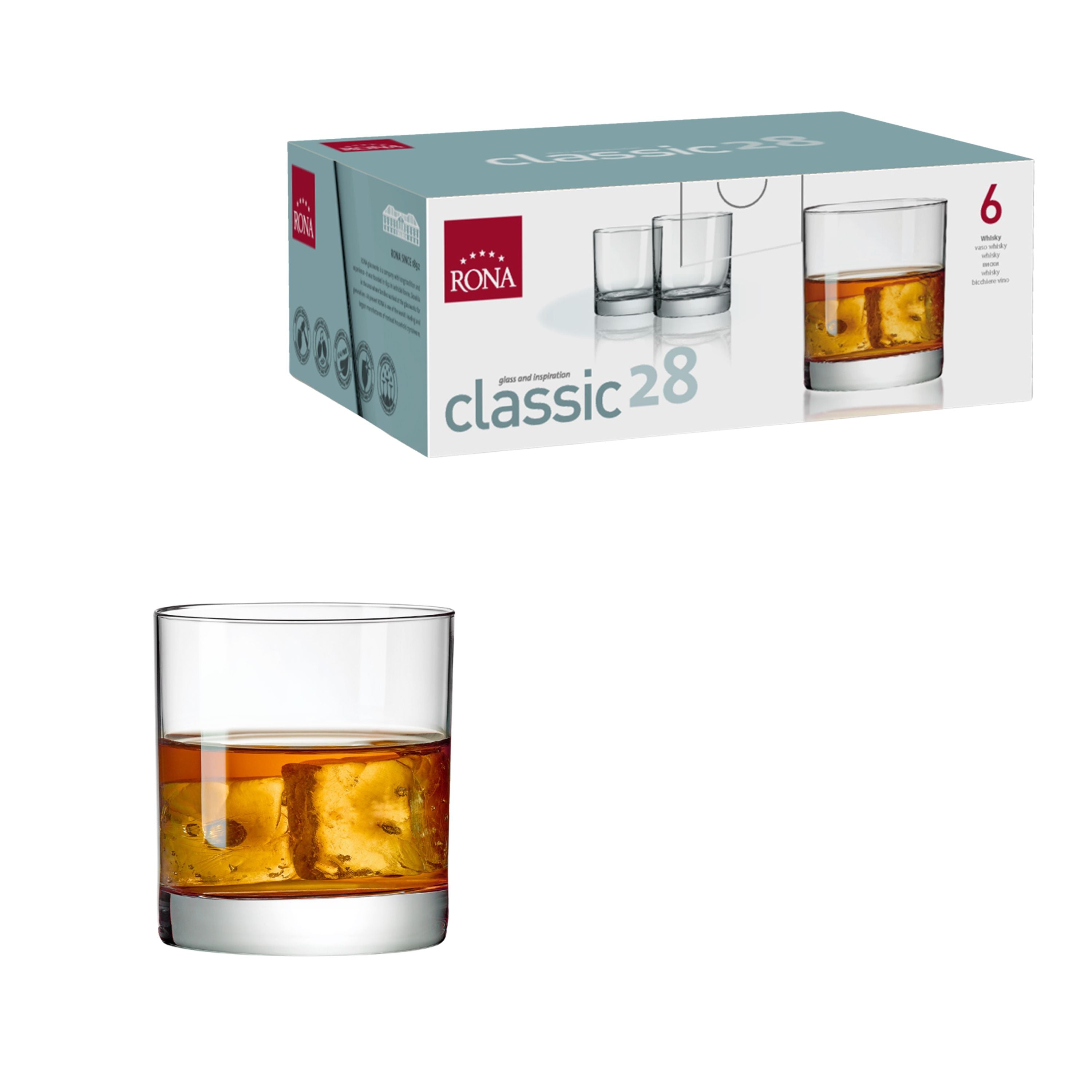 Set x 6 Vasos Rocks 9.5 oz Classic / Rona – Almacenes La 13