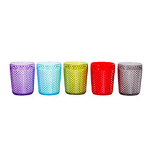 Cargar imagen en el visor de la galería, Set x 4 Vasos Negro en Acrílico Diamante / Mundiutil