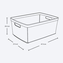 Cargar imagen en el visor de la galería, Canasta Fique Mocca 30 Litros / Rimax