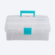 Cargar imagen en el visor de la galería, Caja de Herramientas 14&quot; con Tapa Organizadora Vanity Natural - Turquesa / Rimax