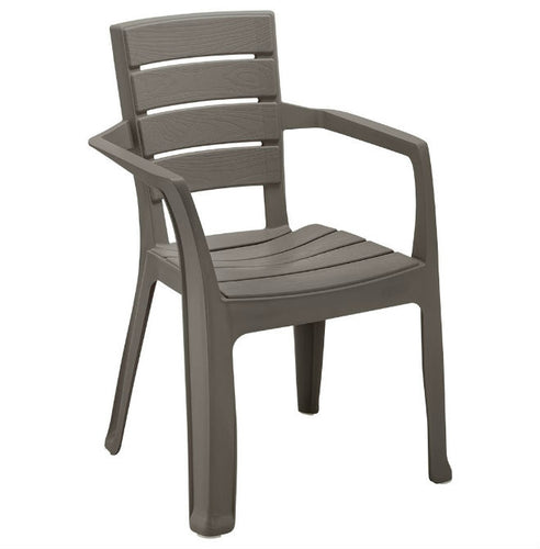 Silla Barú Con Brazos Mocca / Rimax