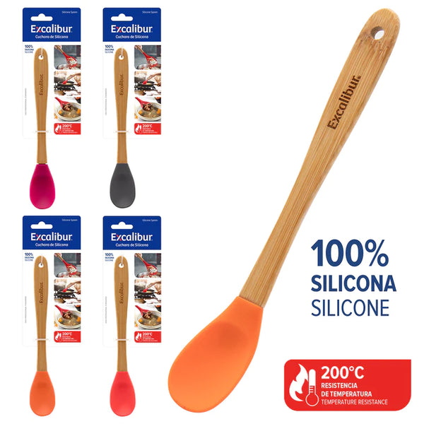 Cuchara de Silicona x 1 und (Colores Surtidos) / Excalibur