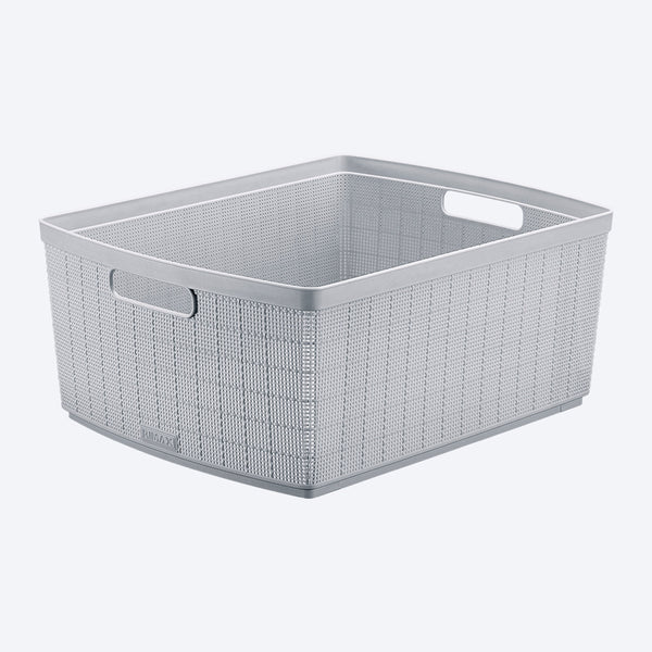 Canasta Fique Gris Hielo 30 Litros / Rimax
