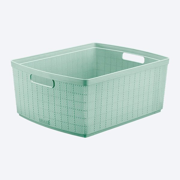 Canasta Fique Verde Menta 30 Litros / Rimax