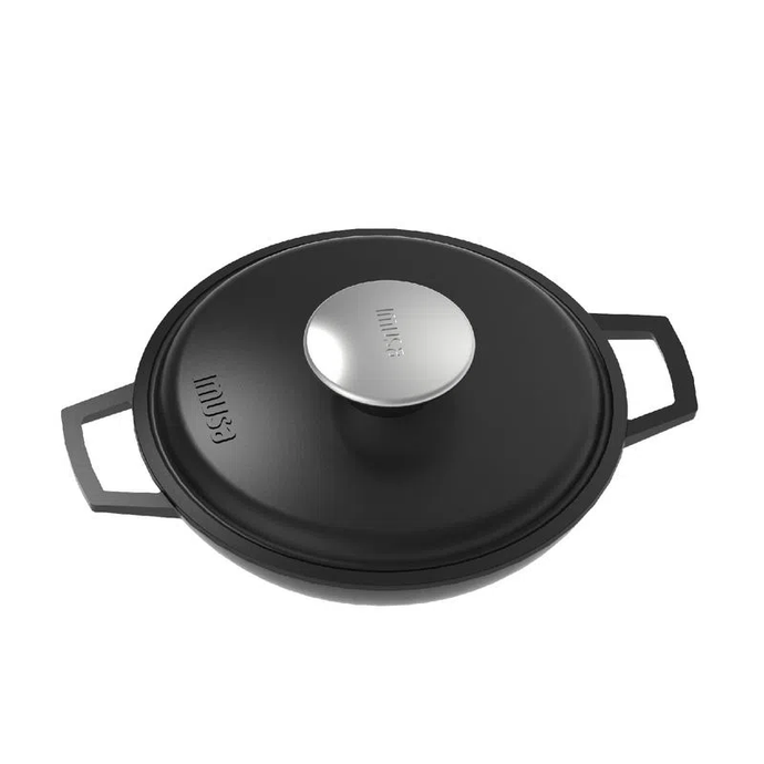 Cacerola 14 cm con Tapa Aluminio Fundido Delicia / Imusa