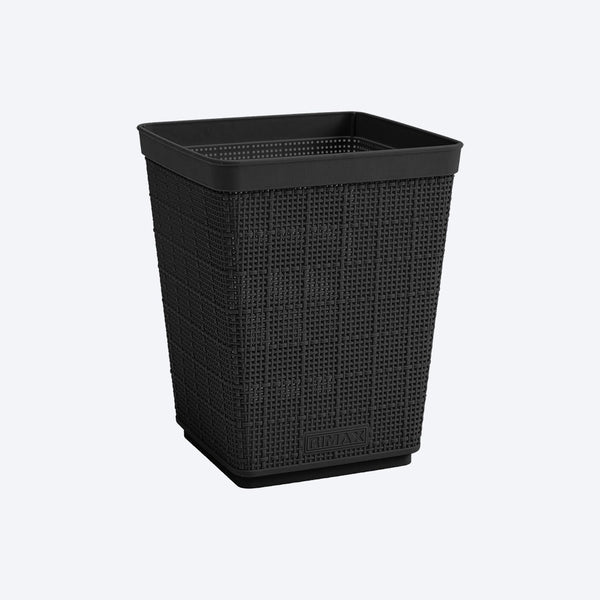 Papelera Fique 6 Litros Negro / Rimax