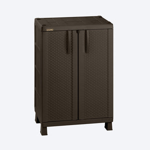 Armario Mediano Apariencia Rattan Wengue / Rimax