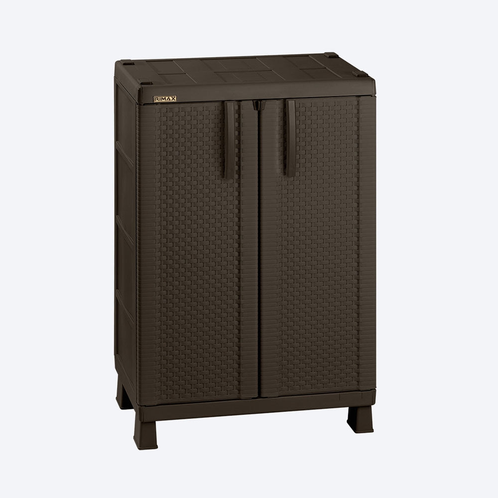Armario Mediano Apariencia Rattan Wengue / Rimax