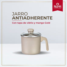 Cargar imagen en el visor de la galería, Jarro Antiadherente con Tapa 12 cm Gold / North
