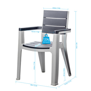 Silla con brazos Madeira Cuarzo / MQ