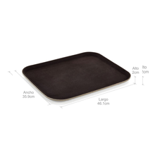 Cargar imagen en el visor de la galería, Bandeja de Servicio 46 x 36 cm Antideslizante Rectangular / Estra