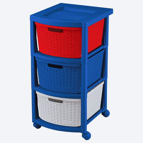 Cajonero Rattan 3 Gavetas Nautico / Rimax