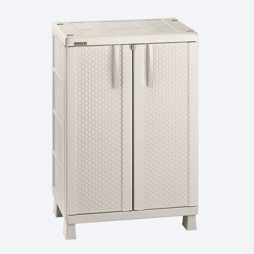 Armario Mediano Apariencia Rattan Taupe / Rimax