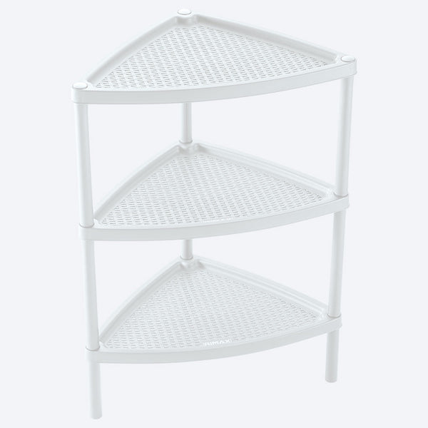 Mesa Multiusos Triangular 3 Niveles Shia Blanco / Rimax