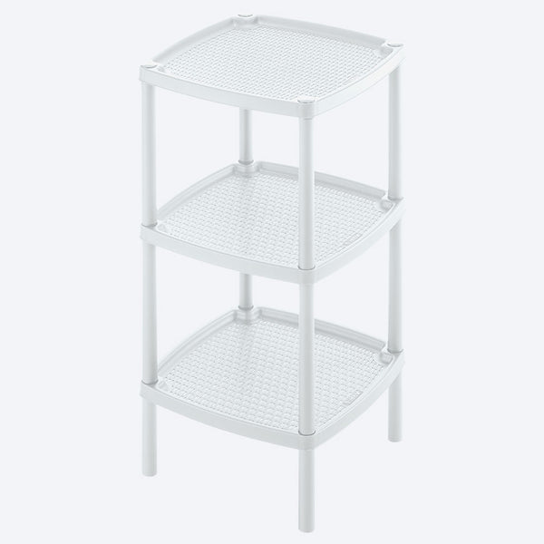 Mesa Multiusos Cuadrada Rattan Blanco / Rimax
