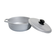 Cargar imagen en el visor de la galería, Caldero Aluminio Fundido con Tapa Natural 26 cm / Imusa