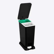Cargar imagen en el visor de la galería, Basurero Pedal Con Logo 35 Litros Negro / Rimax