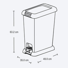 Cargar imagen en el visor de la galería, Basurero Pedal Con Logo 35 Litros Negro / Rimax