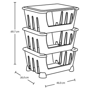 Canasta Organizadora Taupe / Rimax