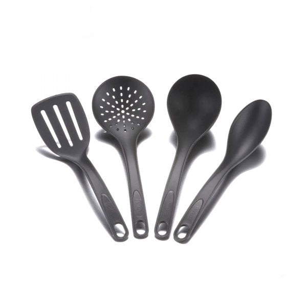 Juego x 4 Utensilios Negro Esencial / Imusa