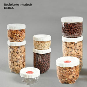 Recipiente Alto Interlock 1 Litro / Estra