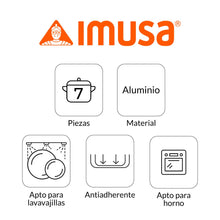 Cargar imagen en el visor de la galería, Juego de Ollas 7 Piezas Antiadherente Smart / Imusa
