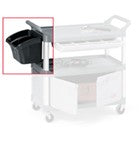 Cargar imagen en el visor de la galería, Recipiente para Cubiertos 15 lts Negro para Carro de Servicio / Rubbermaid