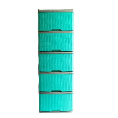 Cajonero Rattan 5G Gris - Azul Mar / Rimoplasticas