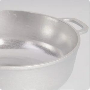 Caldero Aluminio Fundido con Tapa Fundida 30 cm / Universal