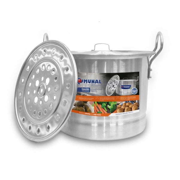 Vaporera Aluminio Natural 34 cm / Munal