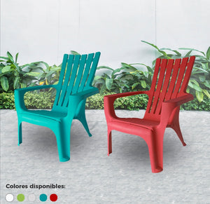 Silla Náutica con Brazos Rojo / Colplast
