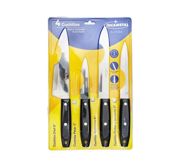 Set x 4 Cuchillos / Incametal