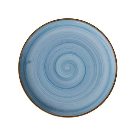 Plato Pando Coupé Línea Artisan 28.4cm Azul / Corona