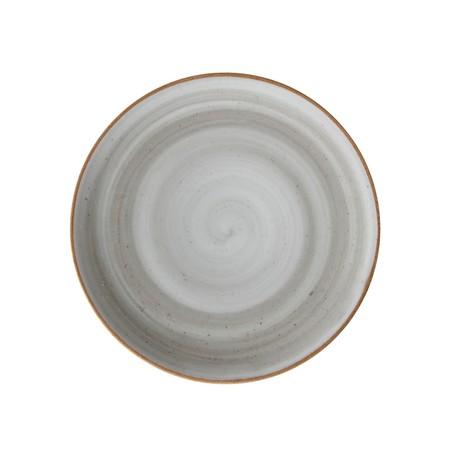 Plato Pando Coupé Línea Artisan 23.6 cm Gris / Corona