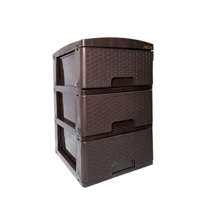 Practimueble x 3 Gavetas Wengue / Colplast