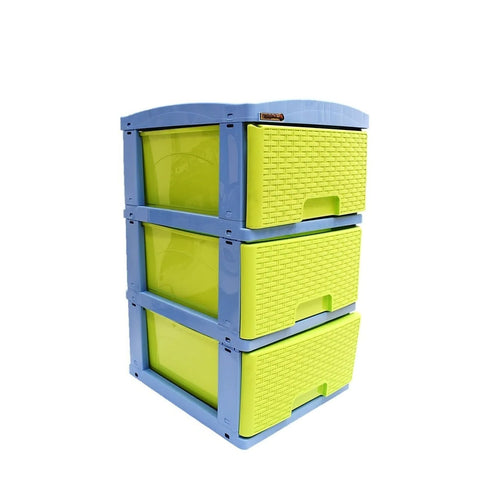 Practimueble x 3 Gavetas Azul-Verde / Colplast