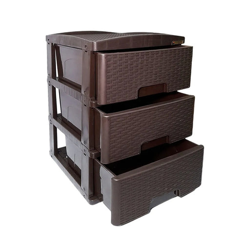 Practimueble Grande x 3 Gavetas Wengue / Colplast
