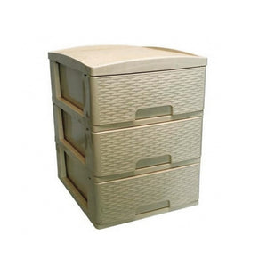 Practimueble Grande x 3 Gavetas Beige / Colplast