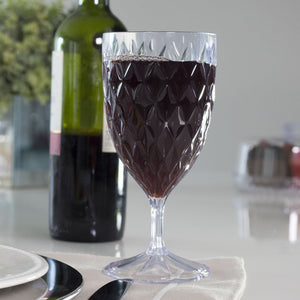 Copa Vino 330 ml Incoloro Línea Glamour / Plasútil